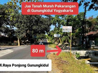 Jual tanah pekarangan murah subur di Ponjong Gunungkidul Yogyakarta