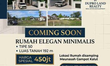 Rumah Elegan Minimalis Type 50 - Aceh Besar (Edisi Terbatas 1 Unit)