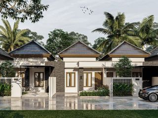 Rumah dengan konsep minimalis dengan harga murah di daerah Kampial, Nusa Dua. Lingkungan perumahan 5 menit ke Po