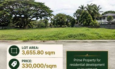 GREENMEADOWS 3,655sq vacant lot @ 250k/sq