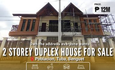 12.5M Brand New Ready For Occupancy  2-Storey Duplex Log Cabin For Sale in Tuba Benguet | 4 Bedrooms - LSS