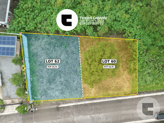 631 sqm Combined Flat Lot for Sale — Pinewoods, Spruce Bend St., Baguio City (Lot 60 + Lot 62)