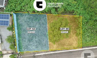 631 sqm Combined Flat Lot for Sale — Pinewoods, Spruce Bend St., Baguio City (Lot 60 + Lot 62)