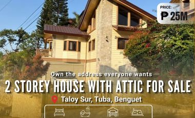 Ready For Occupacny 2-Storey House & Lot with Attic in Taloy Sur Tuba | 5 Bedrooms For Sale - LSS