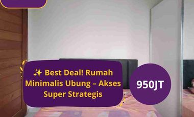 DIJUAL CEPAT! RUMAH MINIMALIS UBUNG