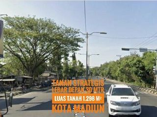 (AB) Tanah Pekarangan LD 30 mtr, Per3an Ringroad-Urip Sumoharjo KOTA MADIUN Lokasi Mantapp