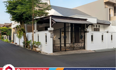 Jual Rumah Hook Mewah 2 Lantai Taman Buaran Indah 1 – Lantai Marmer, Carport 2 Mobil & Listrik 5500W