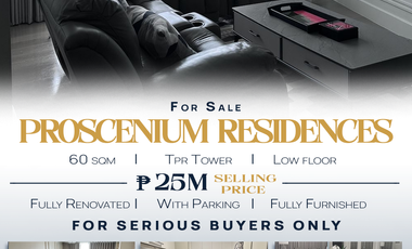 Proscenium Residences TPR Tower Unit FOR SALE | Makati City