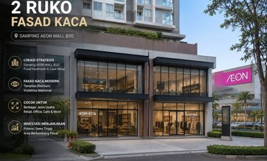 Ruko di BSD strategis samping Mall AEON