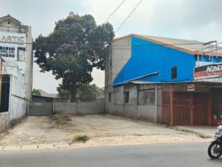 Di jual cepat lahan + semi gudang