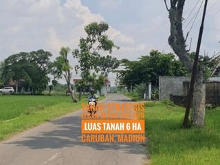 (AB) Tanah LD 280 mtr, dekat Jalan Raya Propinsi Caruban MADIUN, Lokasi Berkelas