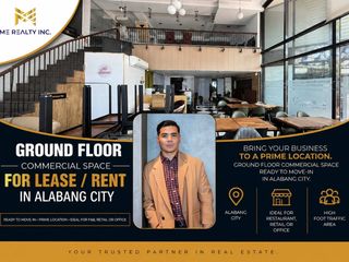 Ground Floor Commercial Space for Lease Rent in Alabang City Ready to Move-in