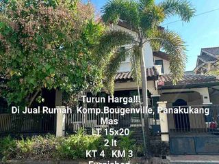 Turun Harga, Rumah 2 lt Komp.Bougenville, Panakukang Mas