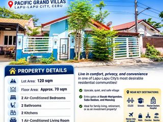 BUNGALOW HOUSE FOR SALE | FOR RENT! PACIFIC GRAND VILLAS, LAPU-LAPU CITY