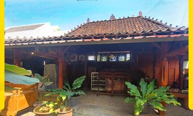 Rumah Traditional Ethnic Etnik Jawa / Limasan LT 247m² LB 125m² Hadap Utara 1 KT 2 KM Listrik 1300W Air Sumur Gazebo Tepi Jl. Jetis Raya Gentan Baki S