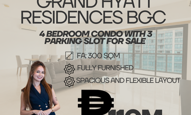 GRAND HYATT BGC 4BR CONDO FOR SALE