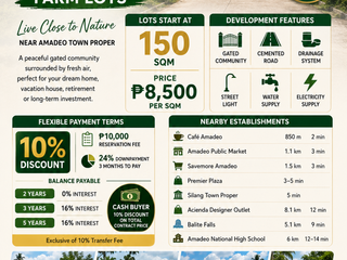Residential Farm Lot for Sale in Amadeo, Cavite | DCV Heights | Near Town Proper | Tagaytay Cavite
