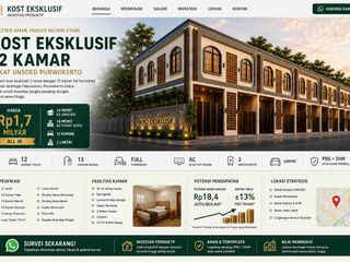 Dijual Kost Eksklusif Purwokerto Dekat UNSOED – 12 Kamar Full Furnished