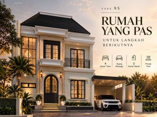 Dijual rumah 2 lantai di jogja bonus  kolam pribadi akses lebar