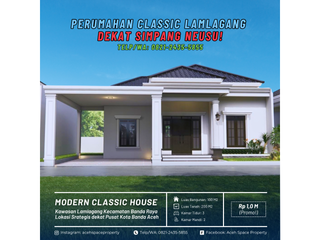 Dijual Rumah Classic di Lamlagang - Dekat Simpang Neusu Banda Aceh!