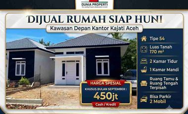 ​Rumah Minimalis Siap Huni Depan Kajati Aceh - Promo Khusus September