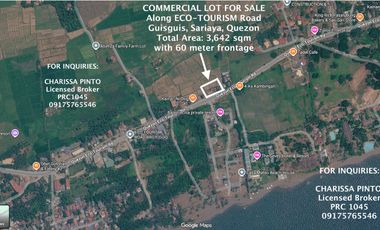 Commercial Lot Along EcoTourism Road Guisguis Sariaya Quezon
