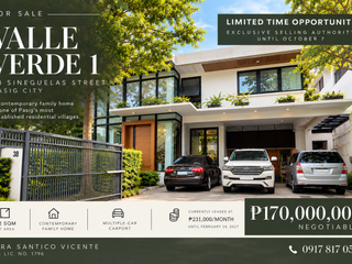 FS: Valle Verde 1 Contemporary House | 482 sqm | ₱170M Negotiable