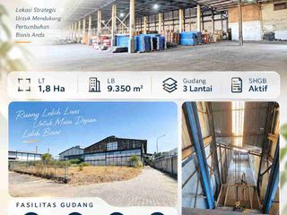 GUDANG + KANTOR SIAP PAKAI EX PABRIK DI RUNGKUT INDUSTRI SURABAYA