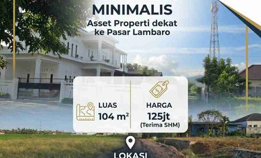 Tanah Kavling Minimalis Dekat Pasar Lambaro (104m²)
