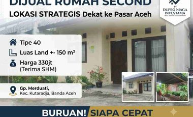 Rumah Second Murah Banda Aceh Luas Tanah 150 m - Dekat Pasar Aceh