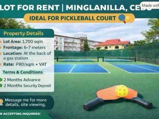 1,700 SQM Commercial Lot for Rent in Minglanilla, Cebu