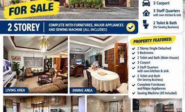 5 Bedrooms + 4 Toilet and Bath with 3 carport in Telebastagan San Fdo Pampanga