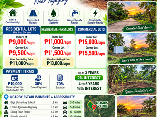 Pre-Selling Commercial Lots in Silang Cavite | Near Tagaytay & Metro Manila | From ₱15,000/sqm