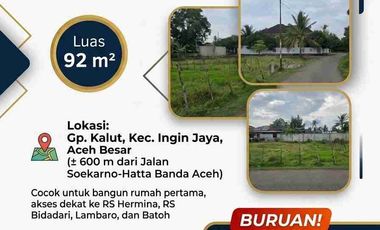 PROMO KHUSUS! TANAH KAVLING STRATEGIS 92 m² - SIAP BANGUN RUMAH MUNGIL PERTAMAMU