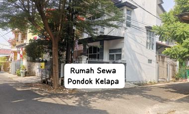 Dijual Rumah Siap Huni Dalam Komplek Jalan Lebar Di Komp. Pondok Kelapa Jakarta Timur.  Posisinya di Hoek