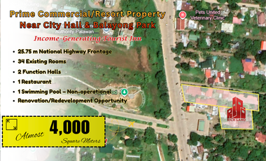 Prime Commercial Property with Tourist Inn & Highway Frontage for Sale in Puerto Princesa