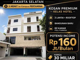 Dijual Kos Kosan Kebayoran Lama Jakarta Selatan 62 Kamar, Full Furnished dan Legalitas SHM