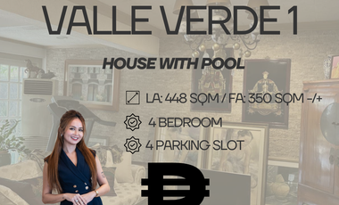HOUSE AND LOT FOR SALE IN VALLE VERDE 1
