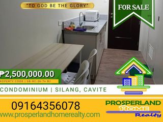 CONDOMINIUM UNIT FOR SALE IN SILANG, CAVITE
