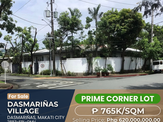 For Sale PRIME Corner Lot with Structure Dasmarinas Village Makati City near Greenbelt Glorietta One Ayala lot for sale
