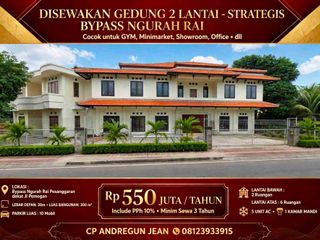 sewakan Gedung 2 lantai 3 are di By Pass Ngurah Rai Pemogan denpasar