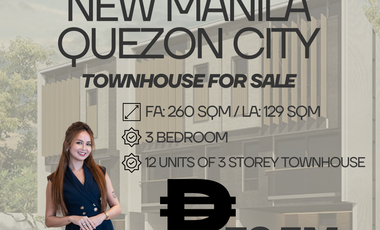 EXCLUSIVE TOWNHOUSE FOR SALE NEW MANILA QUEZON CITY