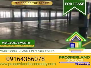 WAREHOUSE SPACE FOR LEASE IN PARAÑAQUE CITY