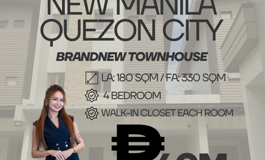 TOWNHOUSE INSIDE GATED COMPOUND FOR SALE IN NEW MANILA QUEZON CITY