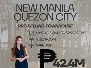 4 BEDROOM TOWNHOUSE FOR SALE IN NEW MANILA QUEZON CITY