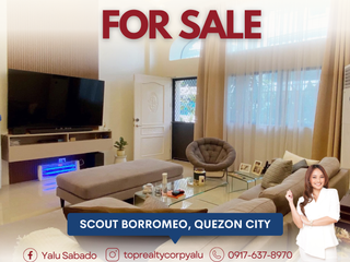 FOR SALE 5BR 5 Bedroom Townhouse with 2 Car Garage in Scout Area, Quezon City