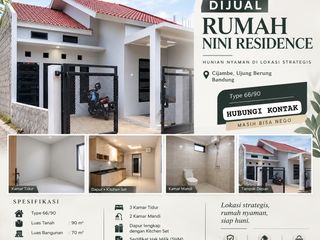 SISA 1 UNIT?? RUMAH SIAP HUNI DI CIJAMBE UJUNG BERUNG BANDUNG