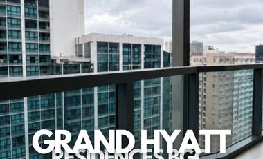 Grand Hyatt Residences BGC 4BR North Tower, PHP 110M with 3 Parking - Lowest in Market