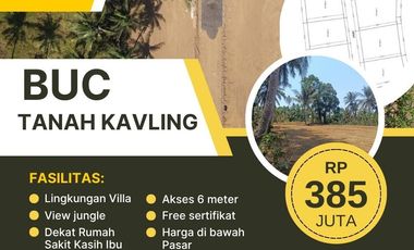 BUC Tanah Kavling Lingkungan Villa Suasana Jungle di Saba Gianyar Bali