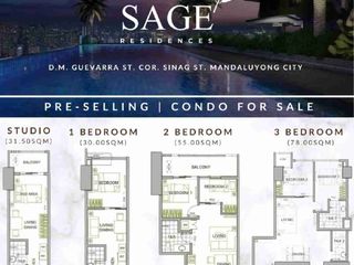 Sage Residences Preselling 2 Bedroom Condo For Sale in Mandaluyong near Ortigas & Makati